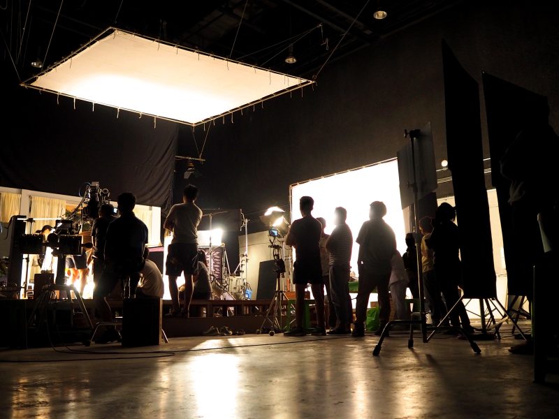 Behind,The,Scenes,Of,Video,Shooting,Production,Crew,Team,Silhouette