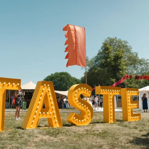 Taste of London event sign